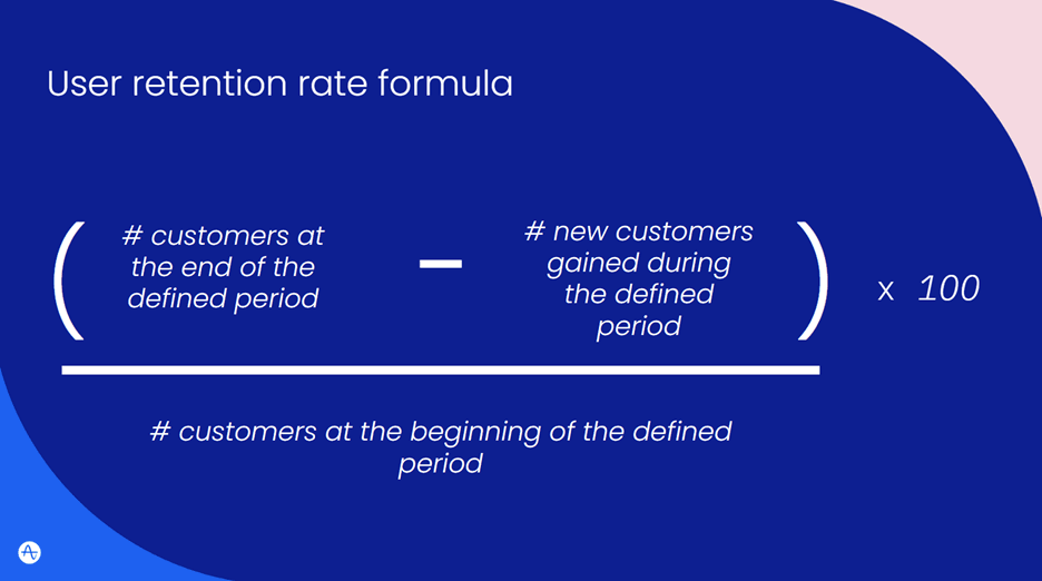 user retention formula