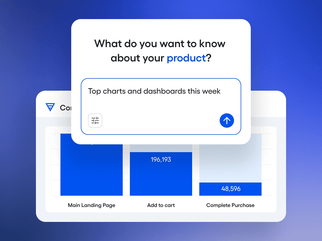 Ask AmplitudeAI to generate the chart you need