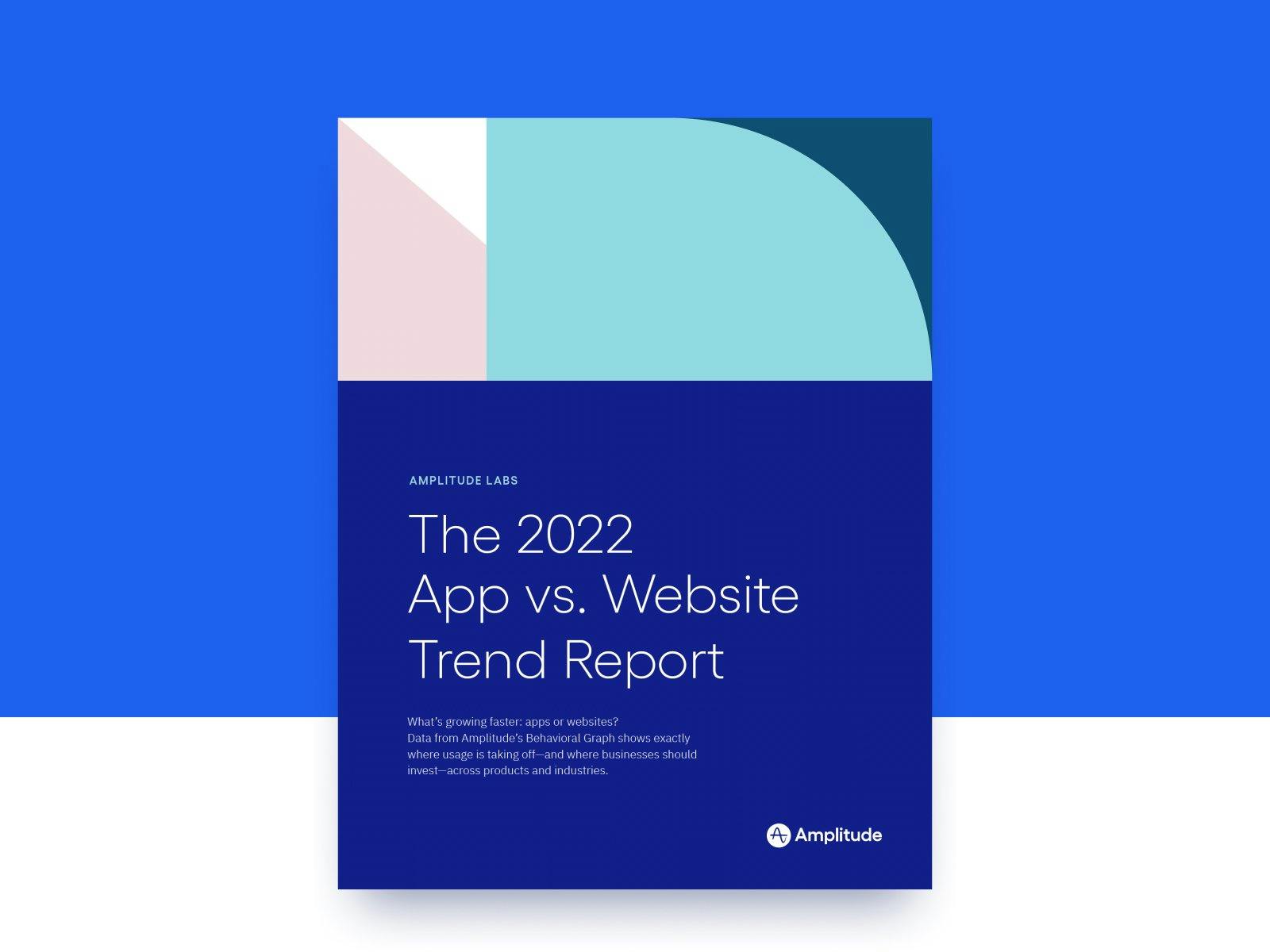 Screenshot of web vs app trends report