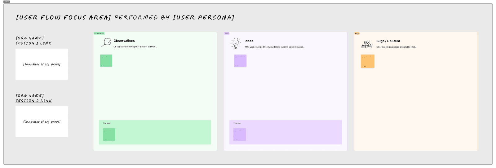 Session Replay party FigJam empty section