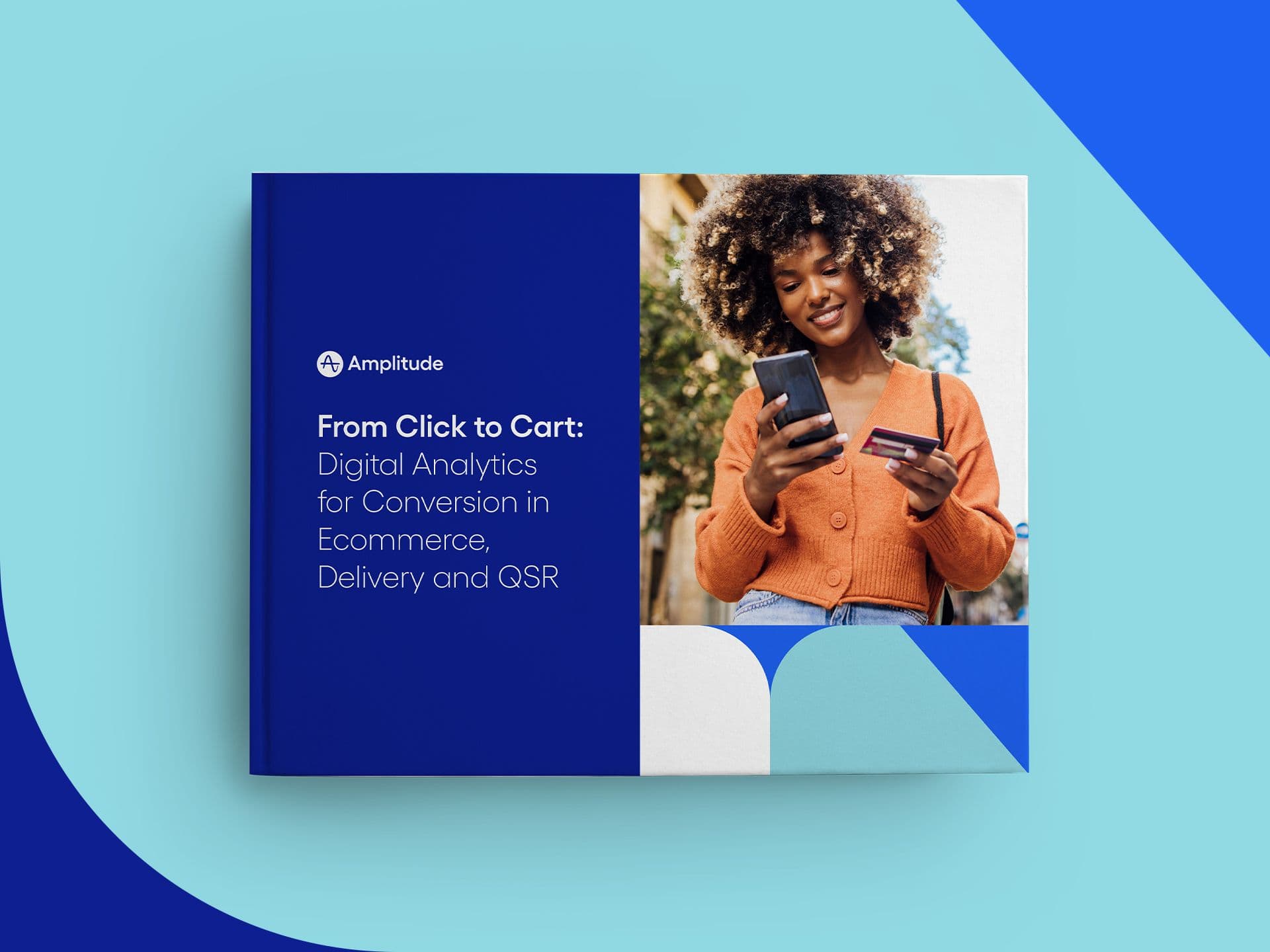 AmplitudeのEコマースベストプラクティスガイドを宣伝する画像
