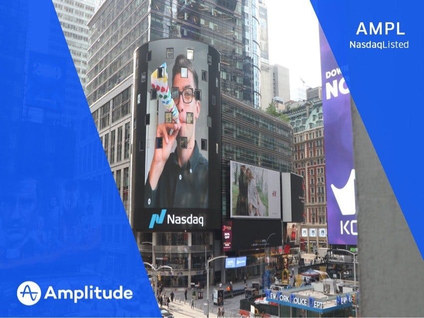 A Nasdaq digital billboard overlooking Time Square