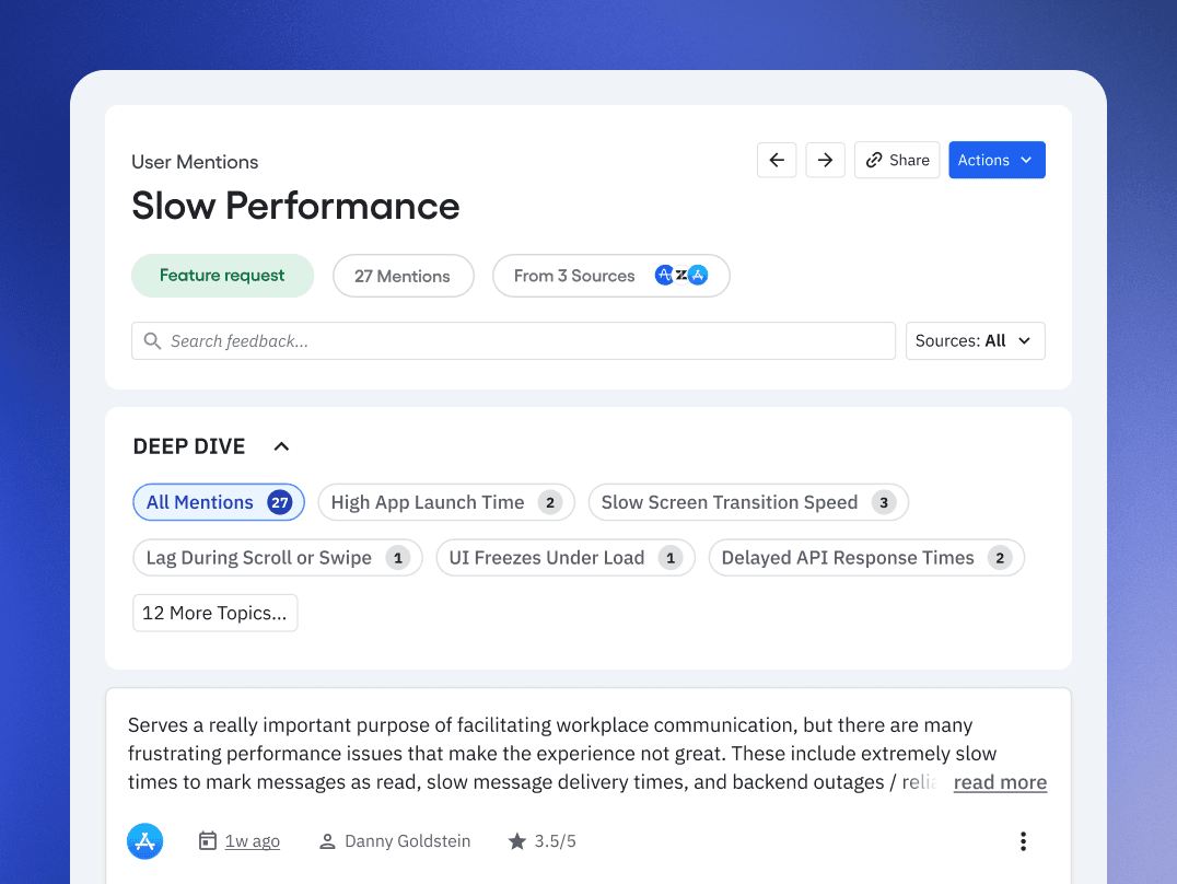 AI Feedback 사용자 행동 리플레이