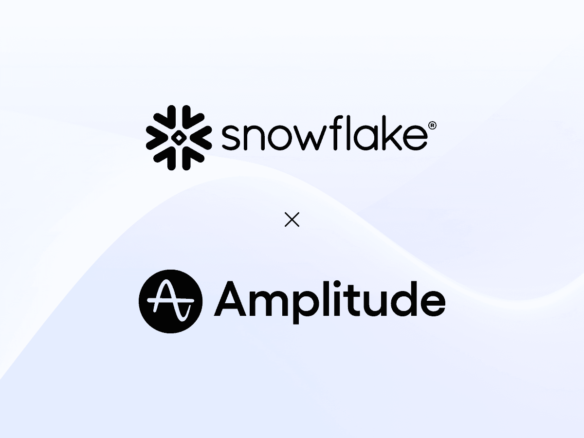 Snowflake and Amplitude integration showing AI-powered analysis